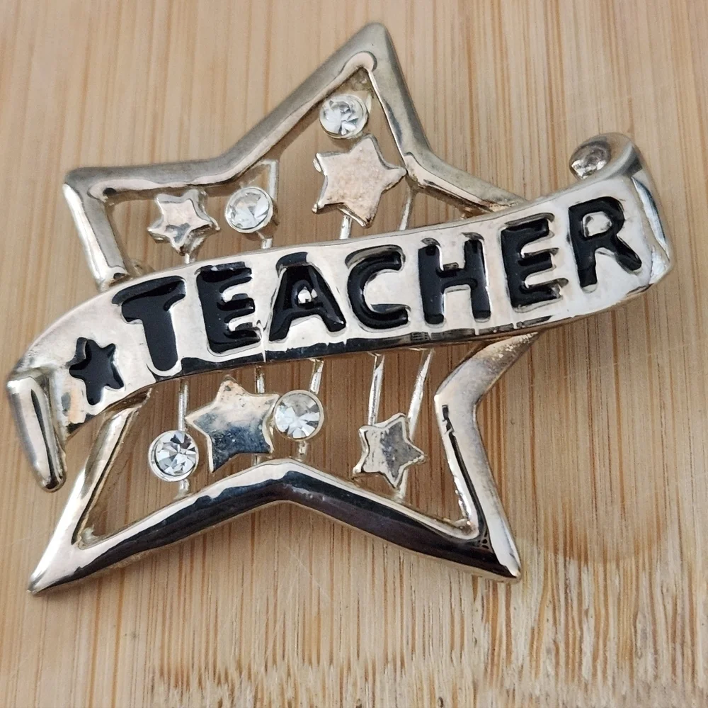 Lot of Teacher Lapel Pins Brooches Jewelry Accessories Teacher Appreciation Red